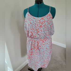 Forever 21+ Peach cheetah print dress